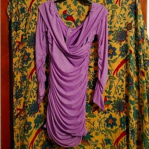 NWOT Unbranded purple sparkle club dress